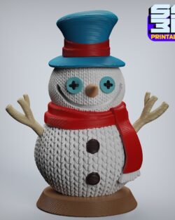 Snow man 3d printable stl