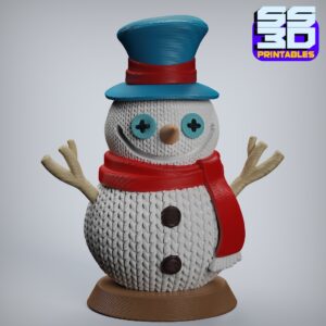 Snow man 3d printable stl