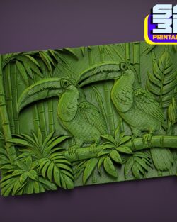 Taucon Bas relief wall decor stl