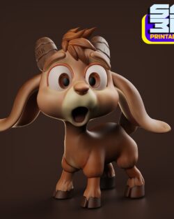 Cute Small Goat 3D Printable STL Model