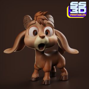 Cute Small Goat 3D Printable STL Model