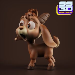 Cute Small Goat 3D Printable STL Model - Image 3