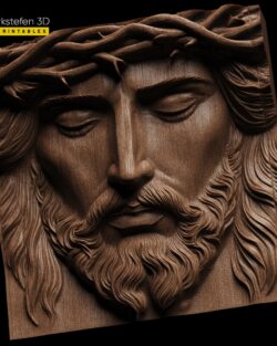 Jesus Crown of Thorns Model 3D Printable and cnc