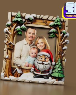 Christmas Photo frame decor 3d printable