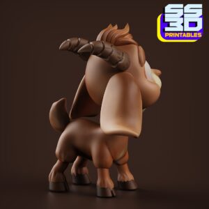 Cute Small Goat 3D Printable STL Model