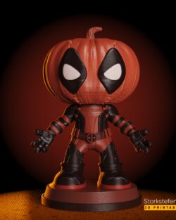 Deadpool pumkin miniature