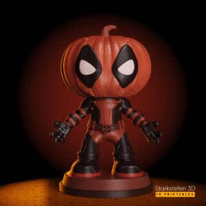 Deadpool pumkin miniature