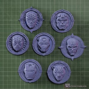 Super Hero Badge Collection stl