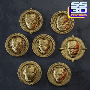 Super Hero Badge Collection stl