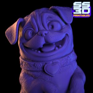 Pug Dog 3D Printable STL File - Image 3
