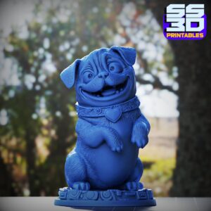 Pug Dog 3D Printable STL File