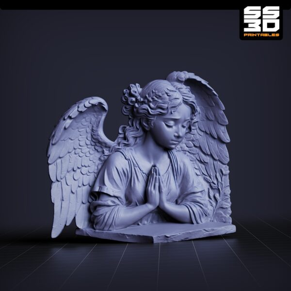 3d printable angerl relief for stl