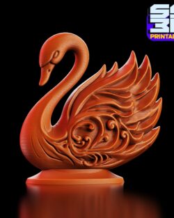 Elegant Swan 3D Printable Decor
