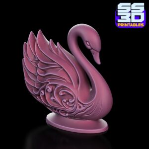 Elegant Swan 3D Printable Decor