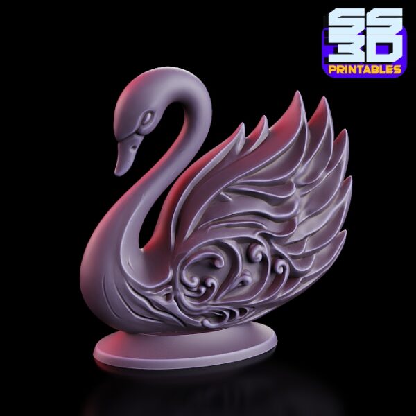 Elegant Swan 3D Printable Decor - Image 3