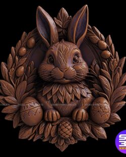 Easter Bunny Decor 3D STL