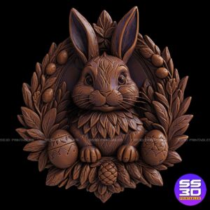 Easter Bunny Decor 3D STL