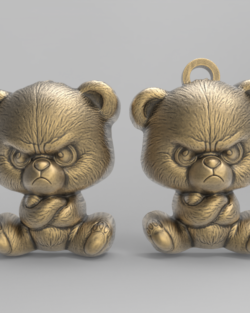 Angry Bear 3D Model – STL File for 3D Printing & CNC Engraving