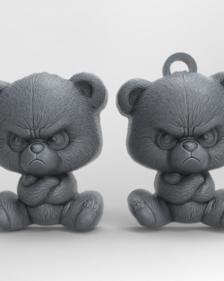 Angry Bear 3D Model – STL File for 3D Printing & CNC Engraving
