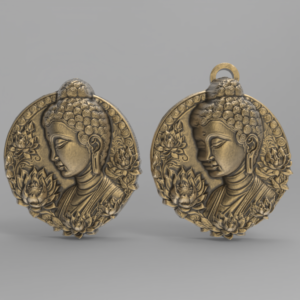 Buddha Pendant 3D Model – STL File for 3D Printing & CNC Engraving