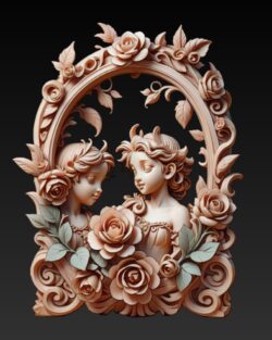 First Love of Eden– Adam & Eve CNC Relief STL