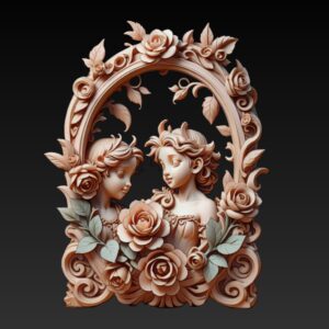 First Love of Eden– Adam & Eve CNC Relief STL