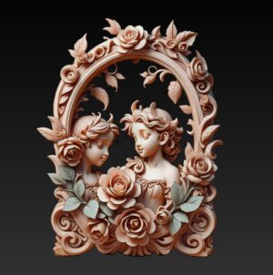 First Love of Eden– Adam & Eve CNC Relief STL