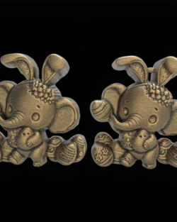 Easter Elephant 3D Model – STL File for 3D Printing & CNC Engraving