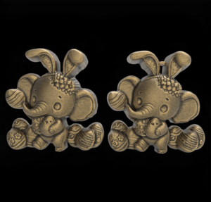 Easter Elephant 3D Model - STL File for 3D Printing & CNC Engraving