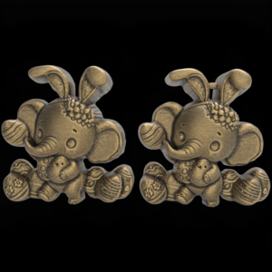 Easter Elephant 3D Model – STL File for 3D Printing & CNC Engraving