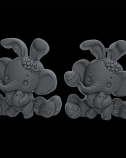 Easter Elephant 3D Model – STL File for 3D Printing & CNC Engraving