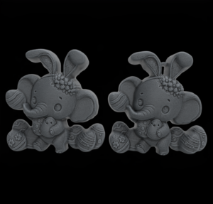 Easter Elephant 3D Model - STL File for 3D Printing & CNC Engraving - Image 2
