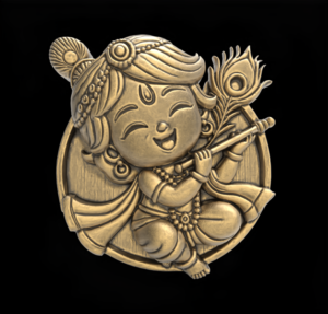 Baby Krishna 3D Model - STL File for 3D Printing & CNC Carving