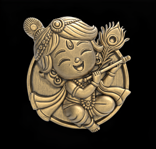 Baby Krishna 3D Model - STL File for 3D Printing & CNC Carving