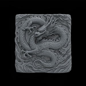 Dragon Bas-Relief Artwork STL File for 3D Printing & CNC Engraving