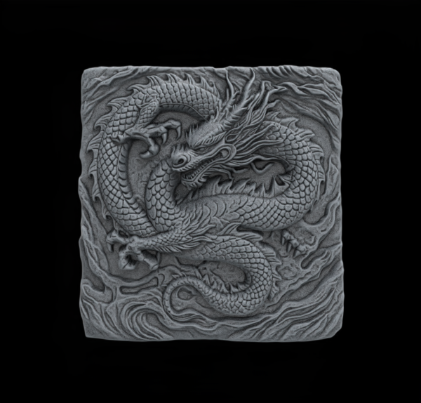 Dragon Bas-Relief Artwork STL File for 3D Printing & CNC Engraving - Image 2