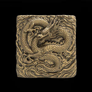 Dragon Bas-Relief Artwork STL File for 3D Printing & CNC Engraving