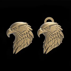 Eagle Head 3D Model for CNC Carving and Jewelry Design
