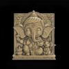 Cute Ganesha Bas-Relief Artwork STL File for 3D Printing