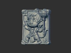 cute hanuman 3dmodel cnc carvings - Image 2
