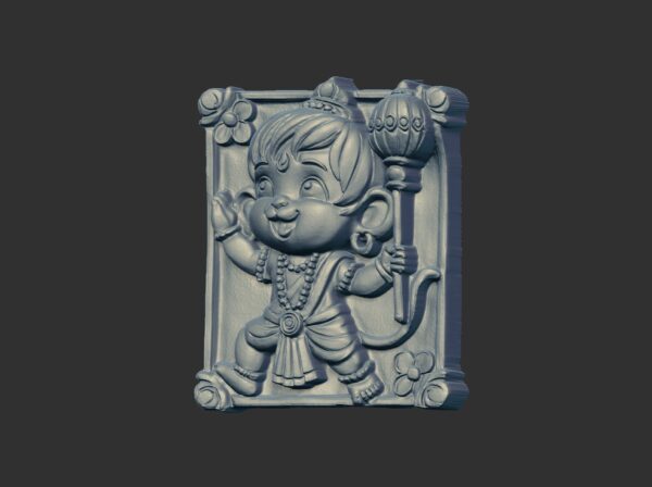cute hanuman 3dmodel cnc carvings - Image 2