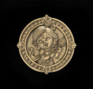 God  Krishna 3D Model for CNC Bas-Relief and 3D Printing