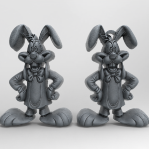 Goofy Bunny Easter Decor STL File for 3D Printing & CNC Engraving