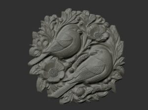 love birds walldeor cnc and 3dprinting - Image 2