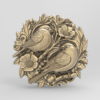 love birds walldeor cnc and 3dprinting