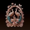 Peacock Floral Relief – 3D Printable & CNC STL