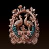 Peacock Floral Relief – 3D Printable & CNC STL - Image 2