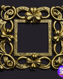 Shamrock St. Patrick’s Day Custom Photo Frame – 3D Printable STL