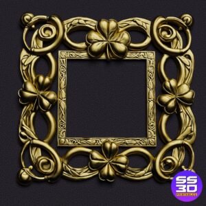Shamrock St. Patrick’s Day Custom Photo Frame – 3D Printable STL