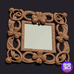 Shamrock St. Patrick’s Day Custom Photo Frame – 3D Printable STL